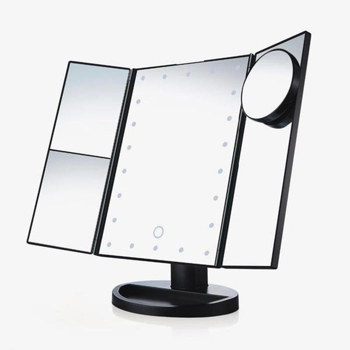 3-Panel LED Makeup Mirror