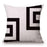 Black and White Linen Pattern Pillow Case