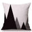 Black and White Linen Pattern Pillow Case