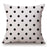 Black and White Linen Pattern Pillow Case