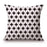 Black and White Linen Pattern Pillow Case