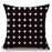 Black and White Linen Pattern Pillow Case