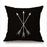 Black and White Linen Pattern Pillow Case