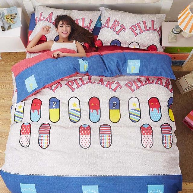 Decorative Bedding Set - Duvet Cover, Bed Sheet and 2pcs Pillow Case (Floral Collection)