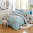 Decorative Bedding Set - Duvet Cover, Bed Sheet and 2pcs Pillow Case (Floral Collection)
